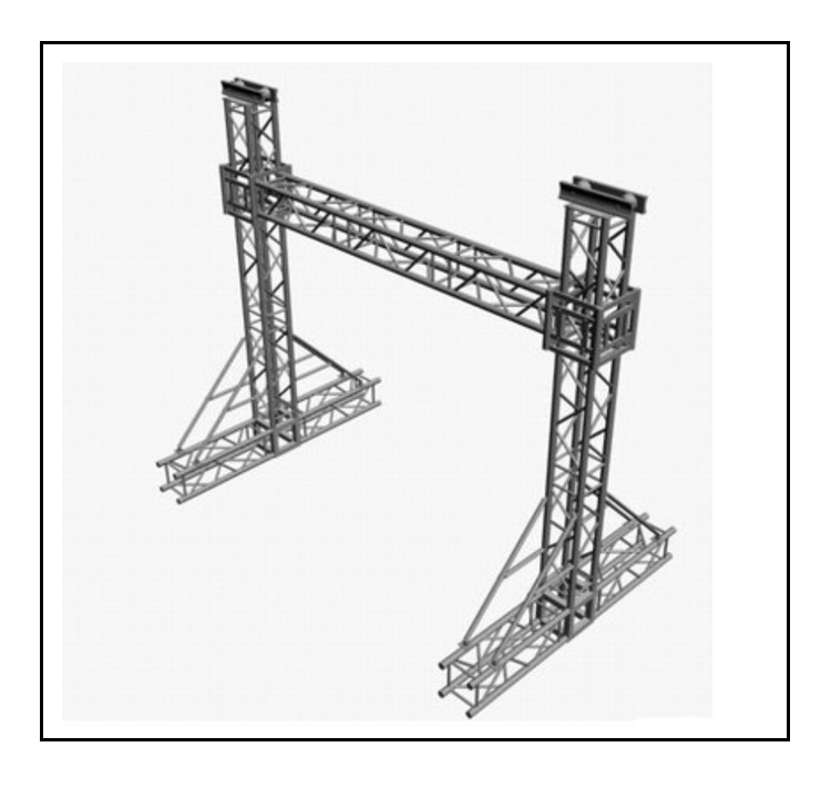 厂家供应婚庆舞台灯光架龙门架 铝合金桁架 广告背景架 规格定制