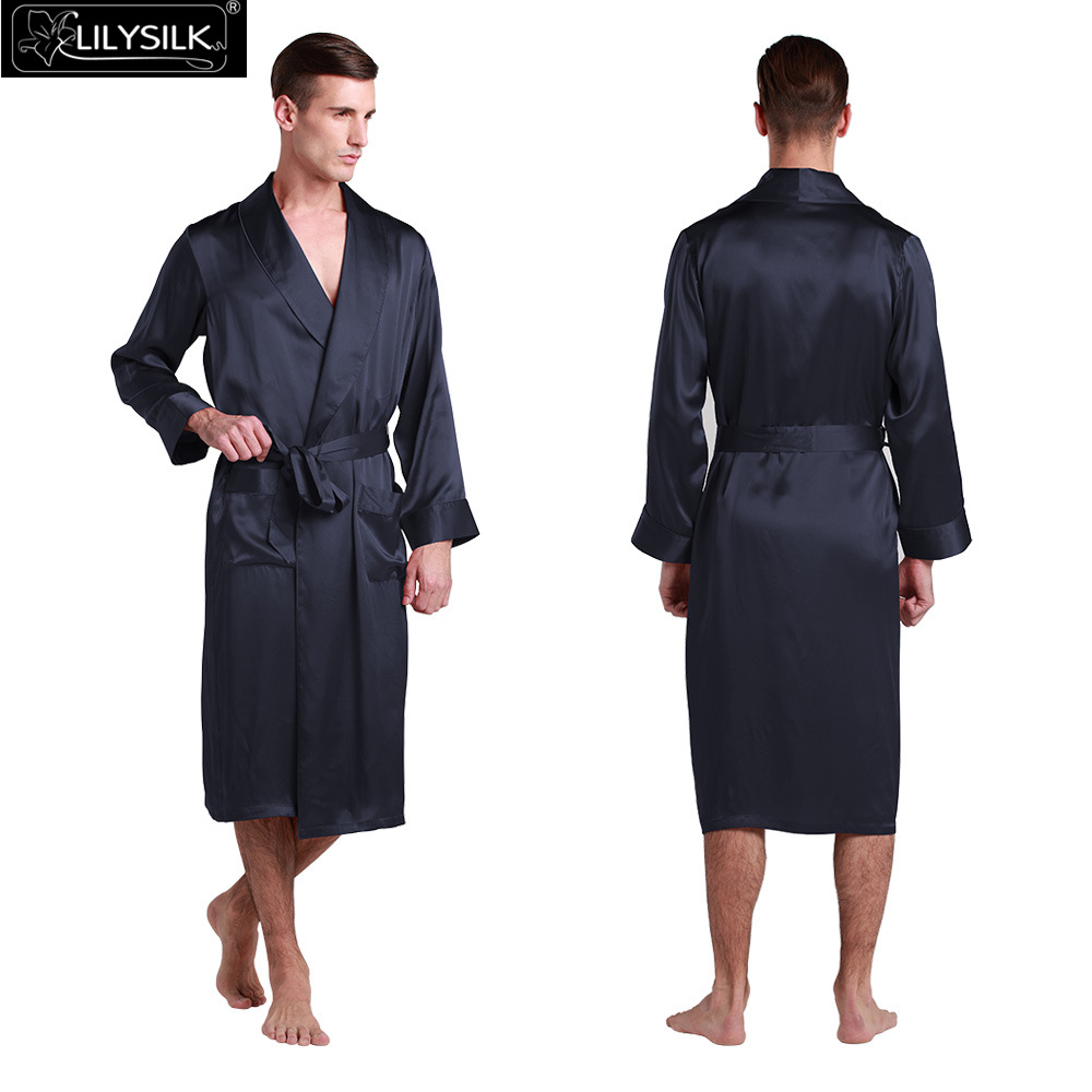 100% Silk Classic Long Robe