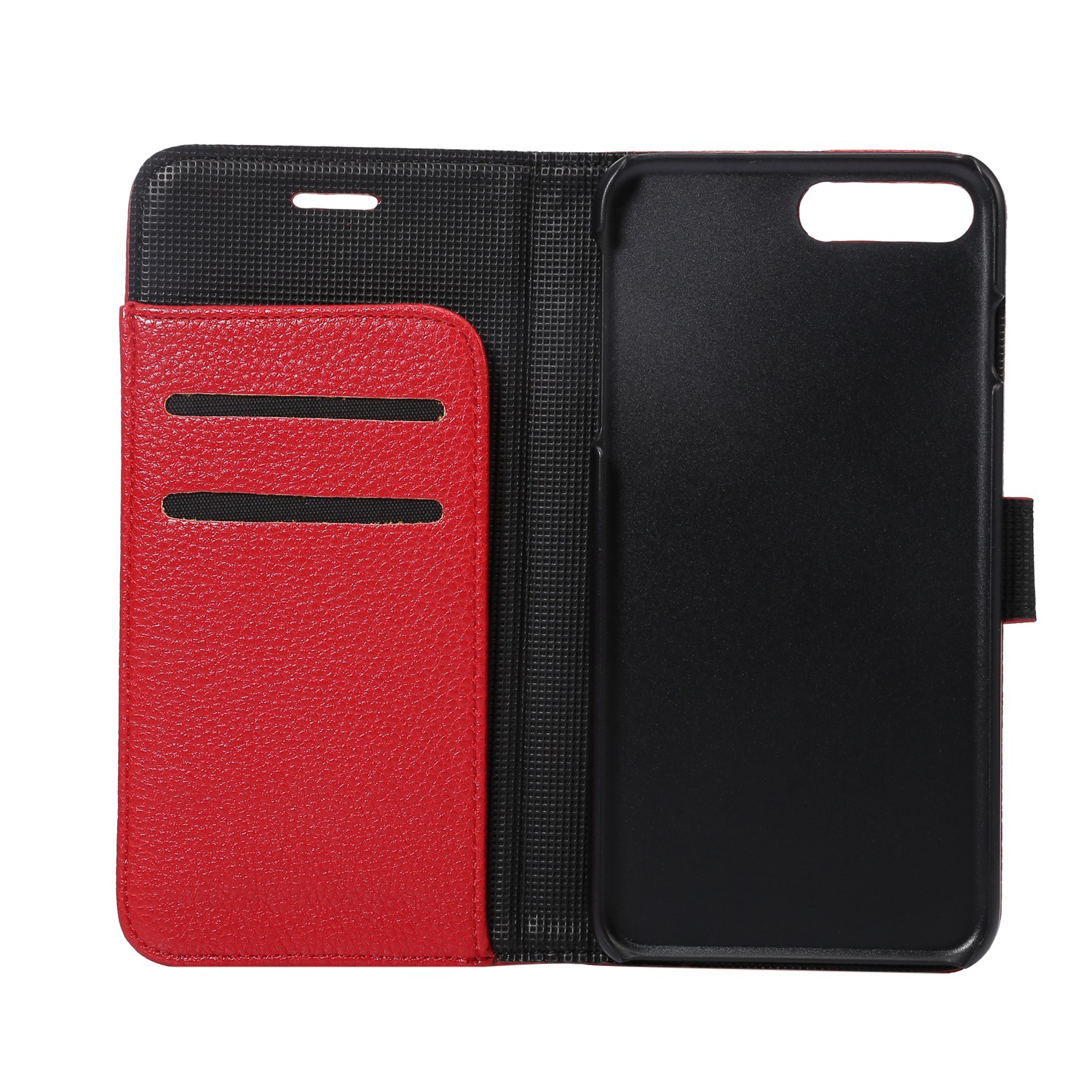 苹果iphone 7 plus手机保护套iphone7皮套 荔枝纹 插卡手机套