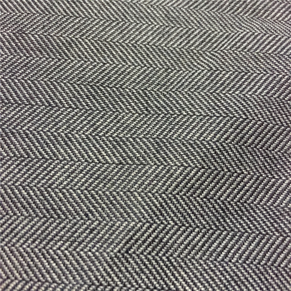 全棉人字斜纹布 色织灰黑色人字斜纹布鞋材箱包布料 现货供应