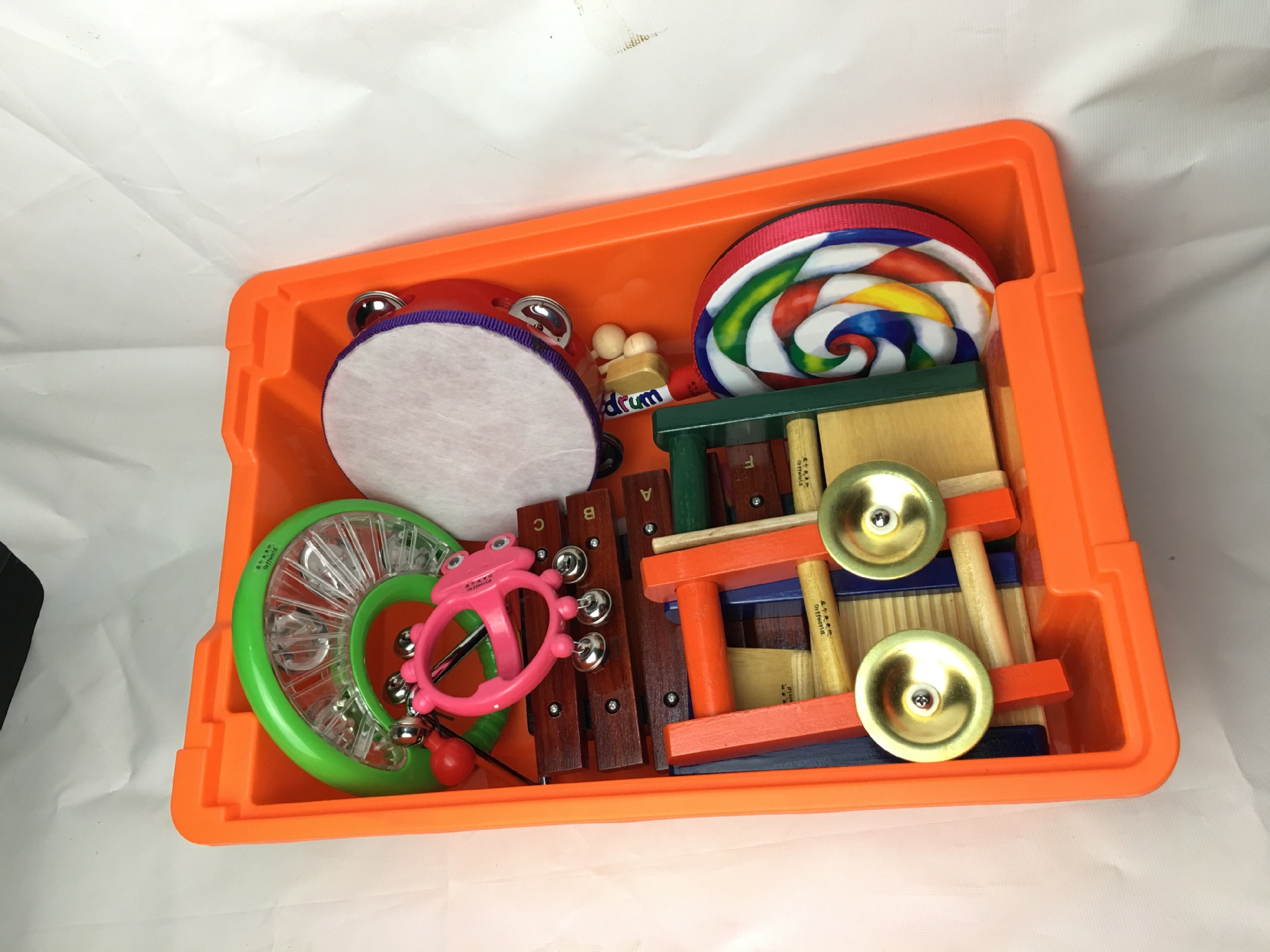 奥尔夫天地儿童打击乐器组合套件 9件套乐器玩具 幼儿园乐器-模具钢产