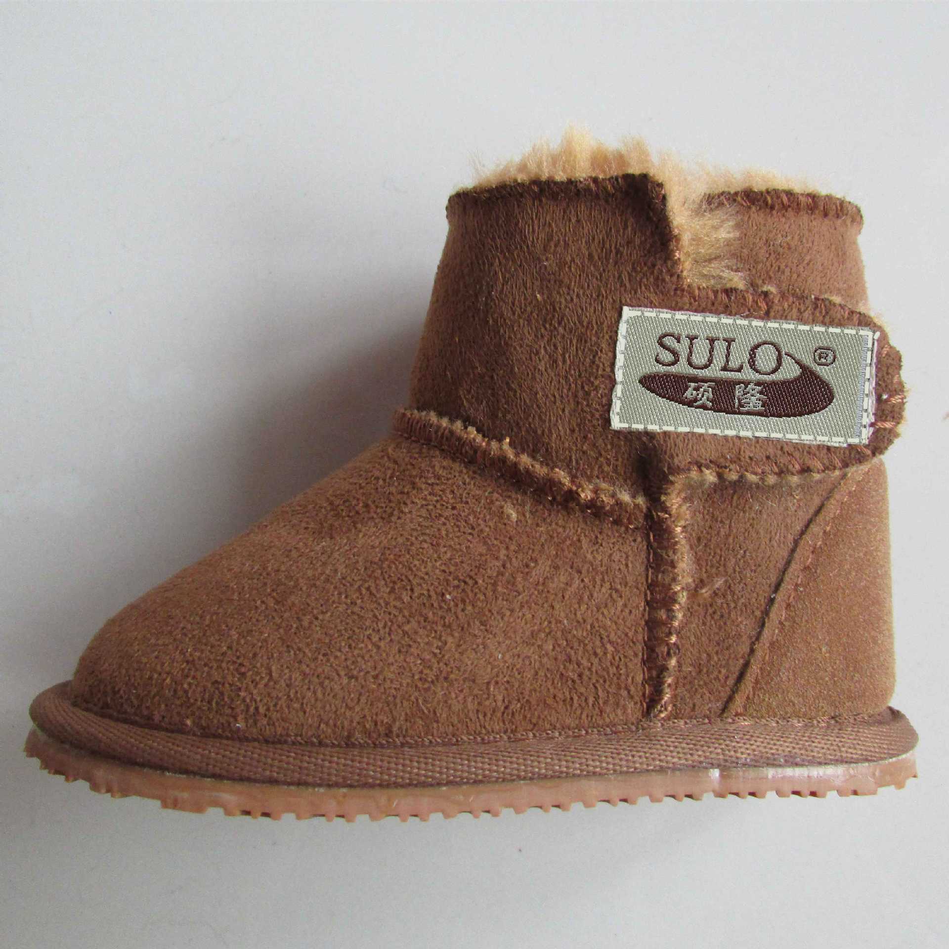 2016新款皮毛一体童鞋0-5岁男女儿童雪地靴厂家直销儿童雪地鞋