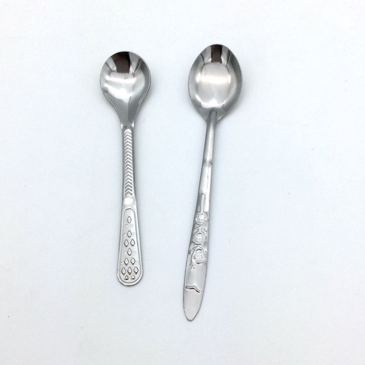 Factory Tableware Stainless Steel Seasoning Spoon 4 Pieces One Card Stainless Steel Tableware Seasoning Spoon Stall Goods Purchase Wholesale