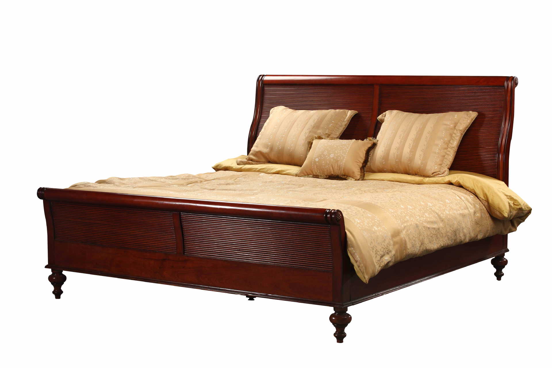 厂家定制批发经典金斯敦雪橇床双人大床美家家具欧式卧室家具