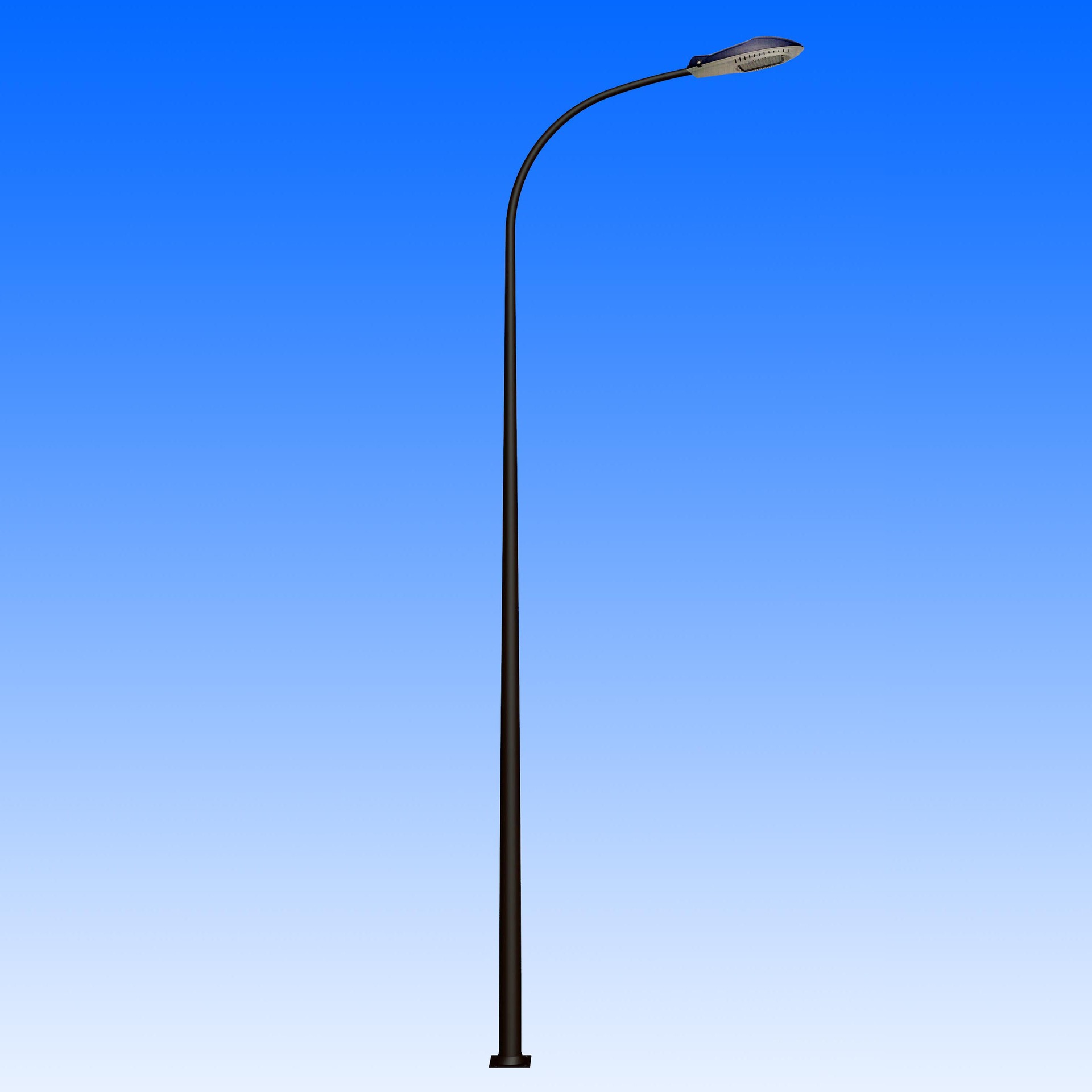 道路市政小区广场室外照明路灯灯杆 自弯臂灯杆