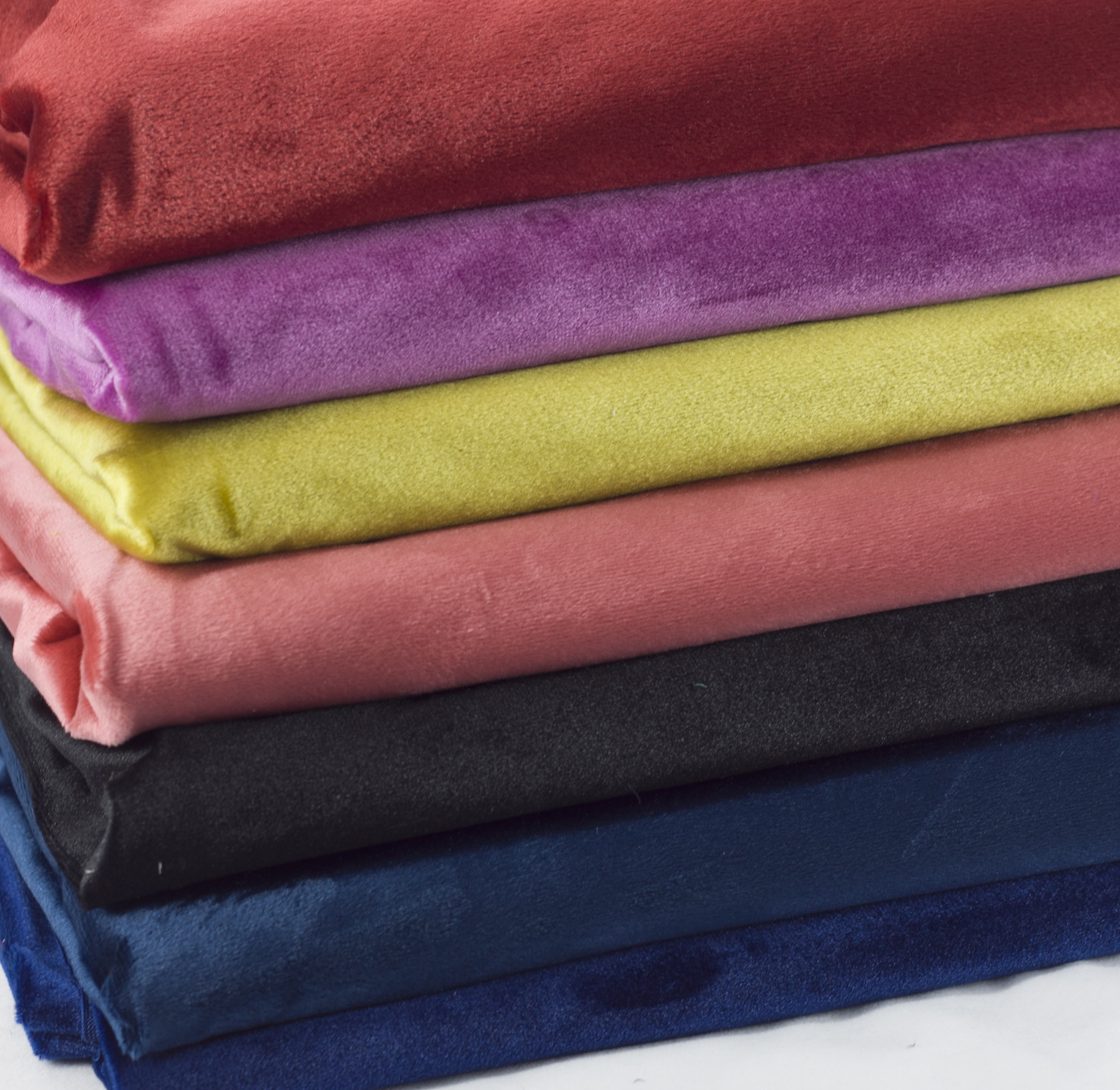 意大利绒布料批发羽绒服棉服沙发家居家纺用布鞋帽经编涤纶天鹅绒