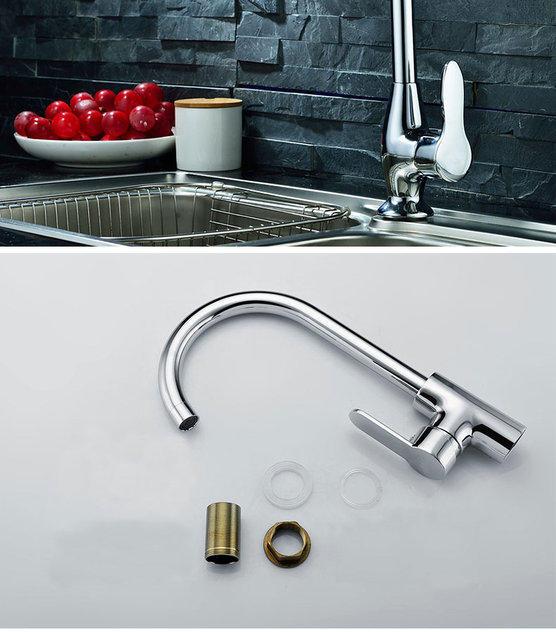 铜平三通圆三通大弯龙头 洗菜盆厨房冷热水