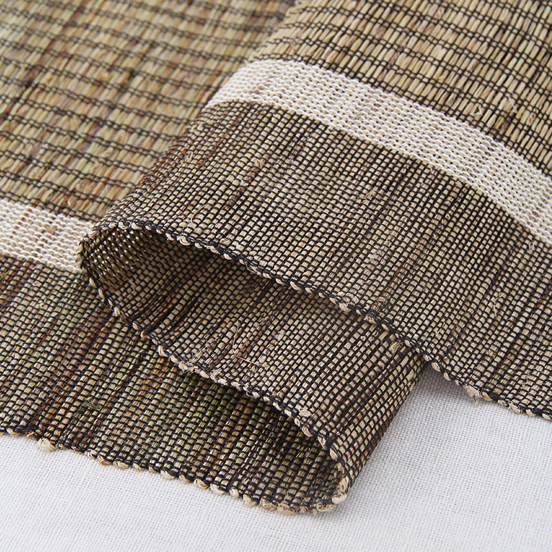 天然麻布 纯手工编织苎麻布料 简约夏布 茶席桌旗挂帘面料