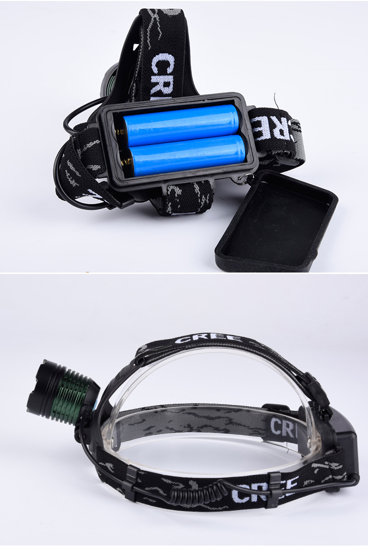 怀尔德led远射充电强光头灯加工定制 变焦防水黄光狩猎骑行头灯