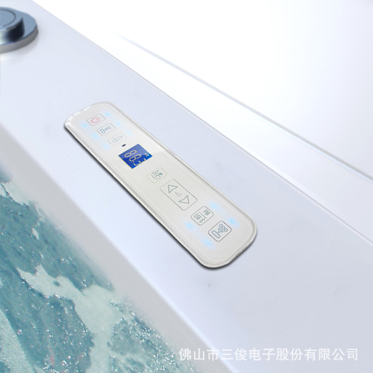 多功能独立按摩浴缸恒温加热蓝牙音乐浴缸 酒店浴缸工程控制面板