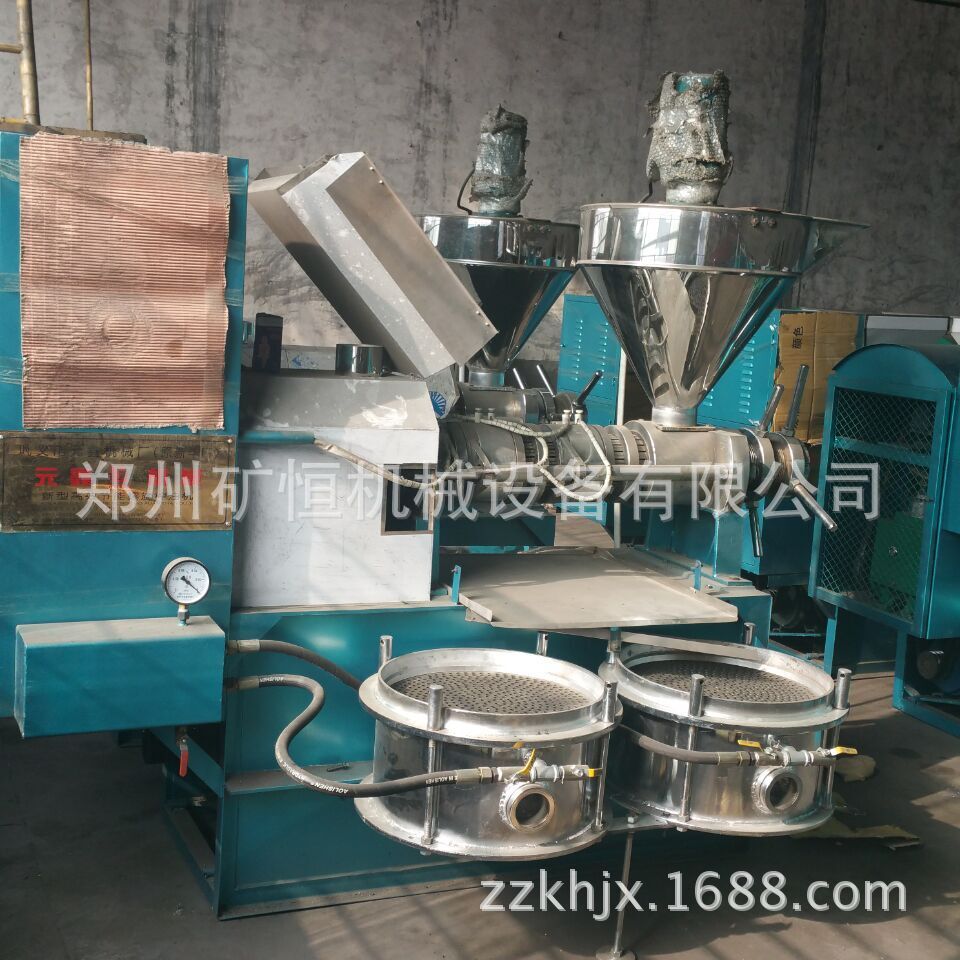 矿恒直销商用100型螺旋榨油机 油纺专用榨油机 食用油加工设备