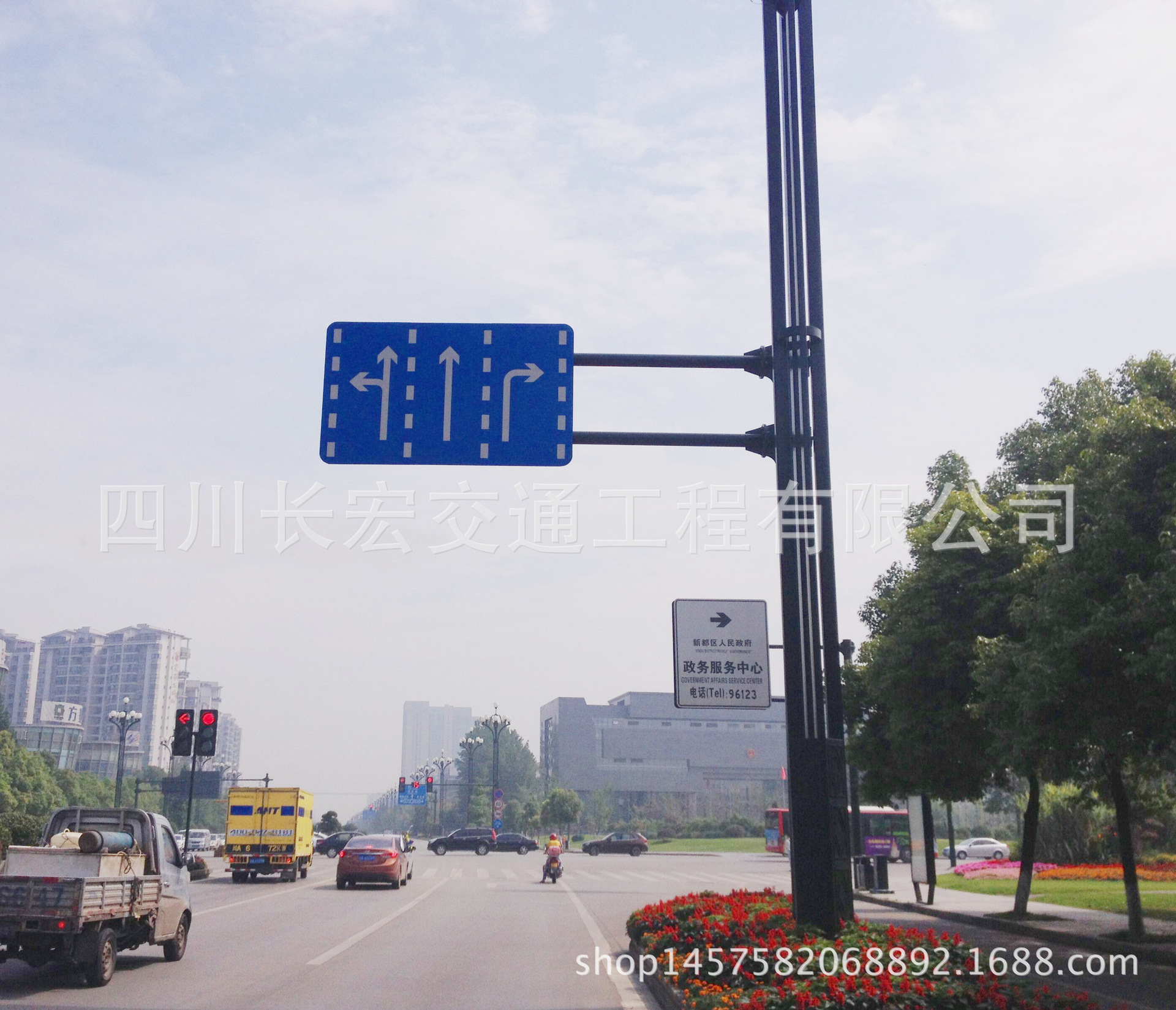 停车场指示交通指路路名牌标识标交通安全设施牌车道指示牌定制