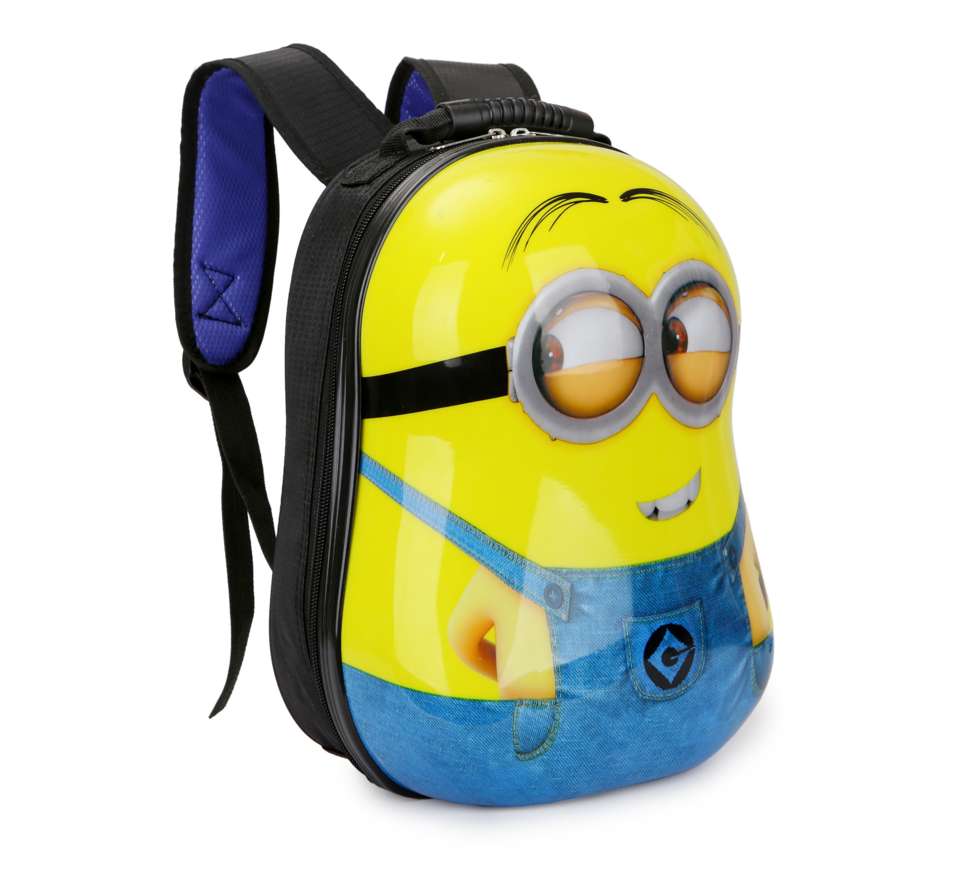 厂家直销批发2018新款小黄人硬壳儿童背包卡通书包小学生双肩包