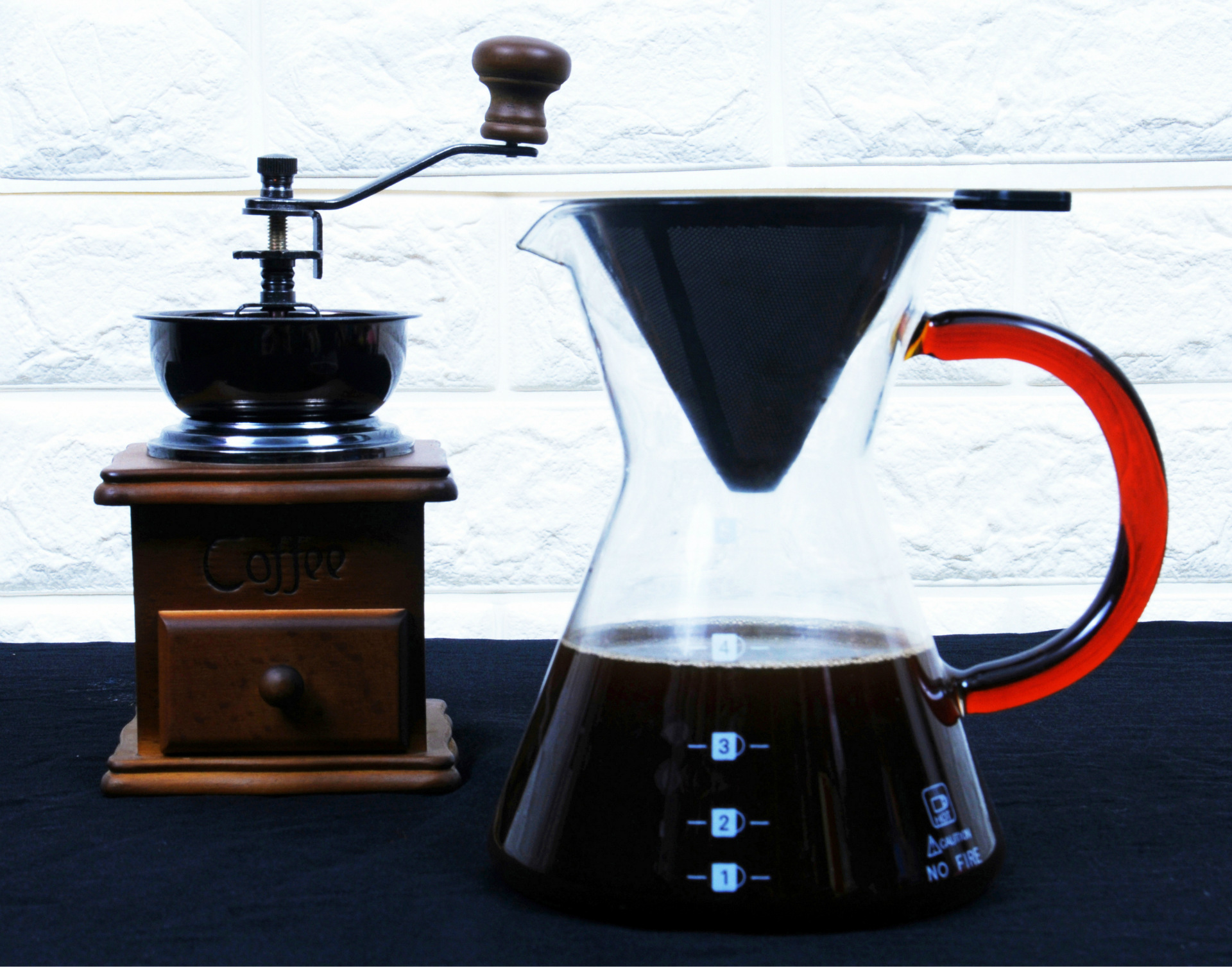 厂家批发免滤纸双层过滤网滴滤式咖啡壶分享壶手冲壶