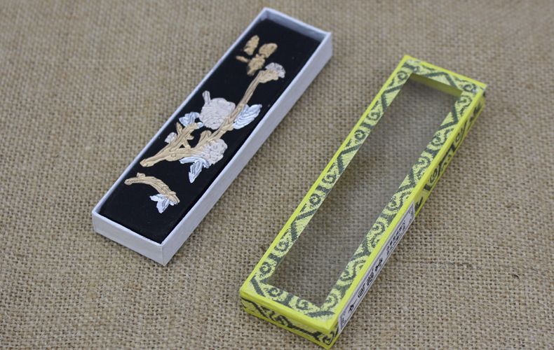 老胡开文1两墨条青墨 徽墨油烟墨锭铁斋 文房毛笔书画练习墨块