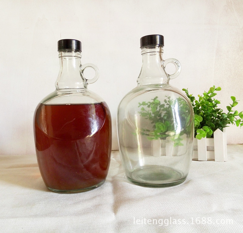 加州款红酒瓶葡萄酒瓶自酿容器密封玻璃药酒 泡酒瓶1斤3斤4斤6斤