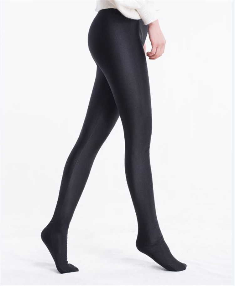 葡萄牙huangs光泽裤 防勾丝不起球 成人九分连袜打底裤厂家