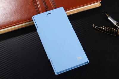 小米3手机壳小米3后盖保护套mi3电池盖护套翻盖商务男女促销