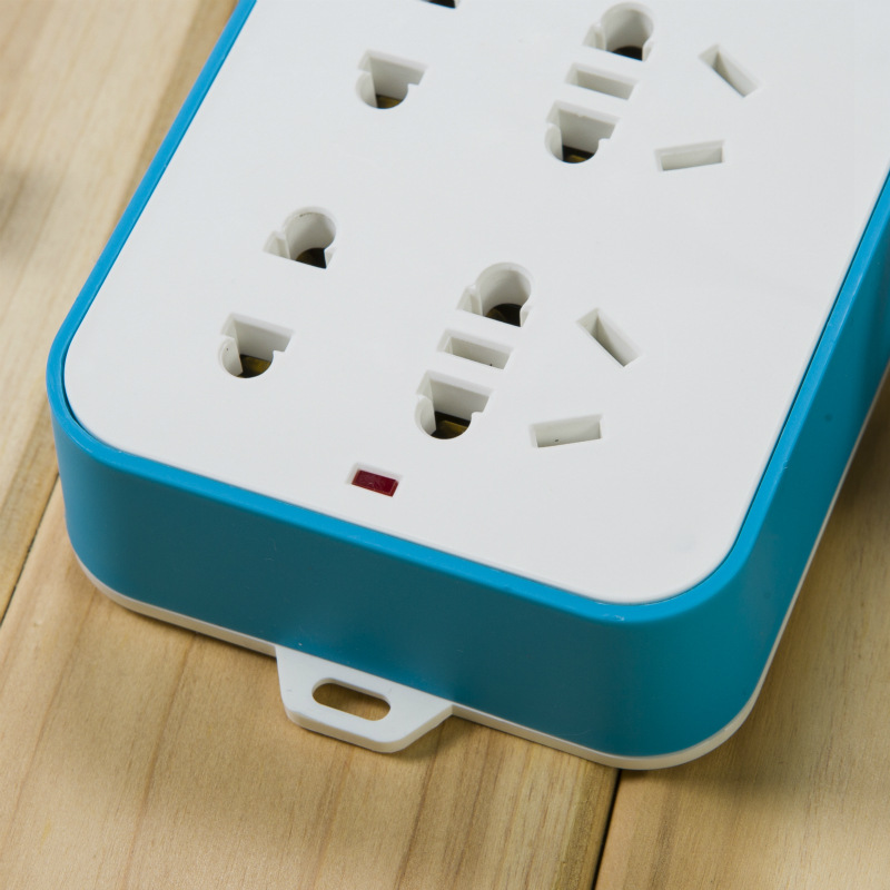 带线开关排插3米/12孔新国标安全多孔插排大功率2500w电源插座