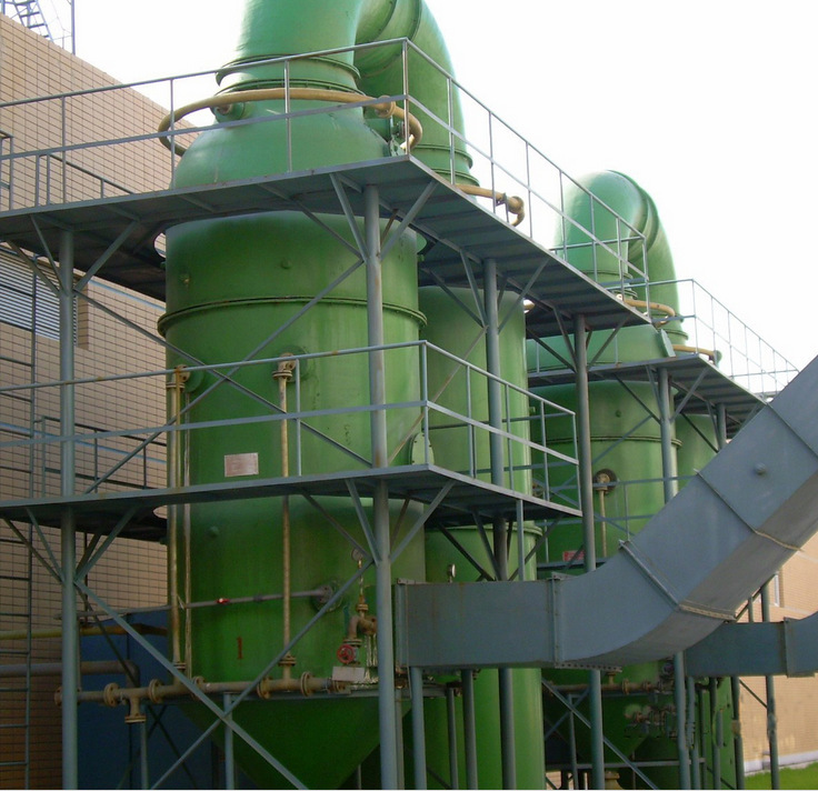 玻璃钢脱硫塔 玻璃钢泡罩塔 dbs型酸性气体吸收塔