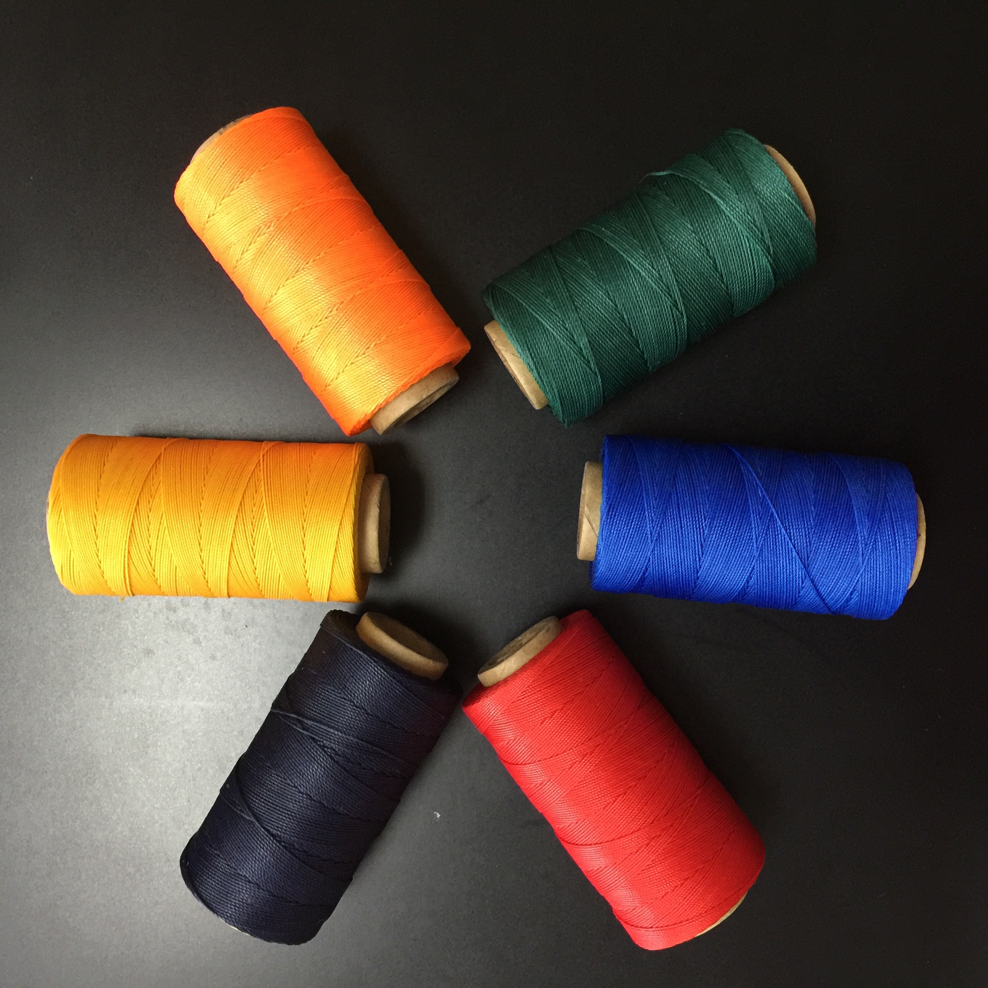 东莞金达线业供应金丽牌055mm15号6股圆蜡线过蜡皮具高强线