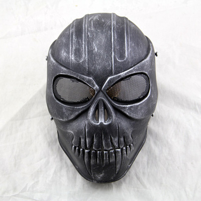 新款电影道具骷髅面具cs野战防护面罩万圣节舞会面具