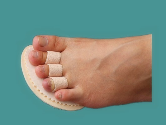 eva拇外翻重叠脚趾矫正垫 锤状指矫正 脚趾变形矫正垫