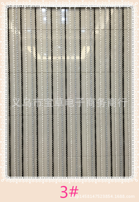 厂家直销豪华多色螺旋式螺纹线帘/隔断玄关