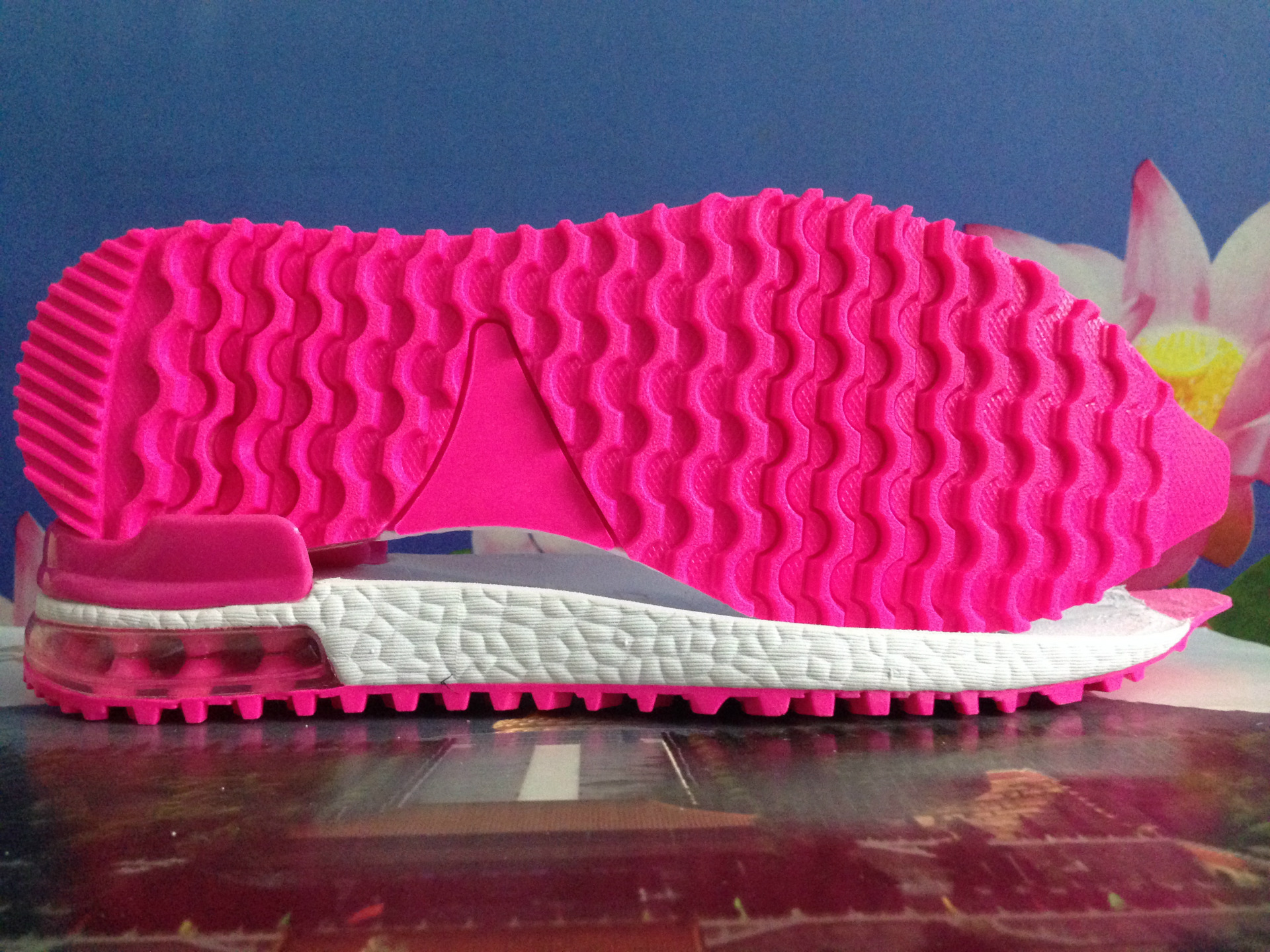 新款ad爆米花气垫鞋底md rb橡胶 气垫 tpu运动鞋底时尚休闲跑鞋底