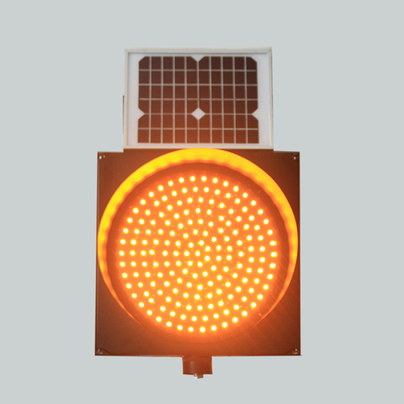 太阳能黄闪灯 太阳能黄慢闪灯300mm直径 路障警示灯 施工灯