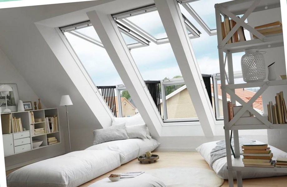 阁楼天窗 手动上悬中悬窗 阁楼斜屋顶天窗 通风透光 拓展室内空间