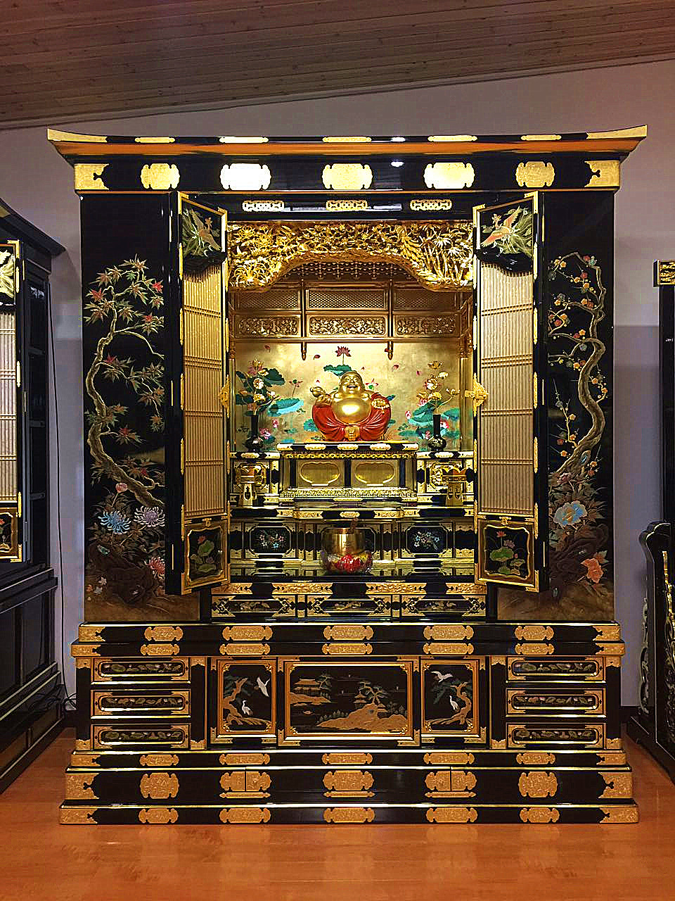 大乘福佛龛佛柜实木立柜佛柜供奉桌神龛神台供台工厂神柜