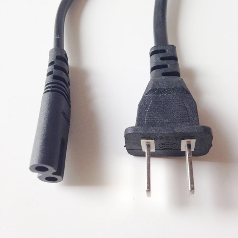 专业生产2芯美式插头电源线8字尾美式插头1