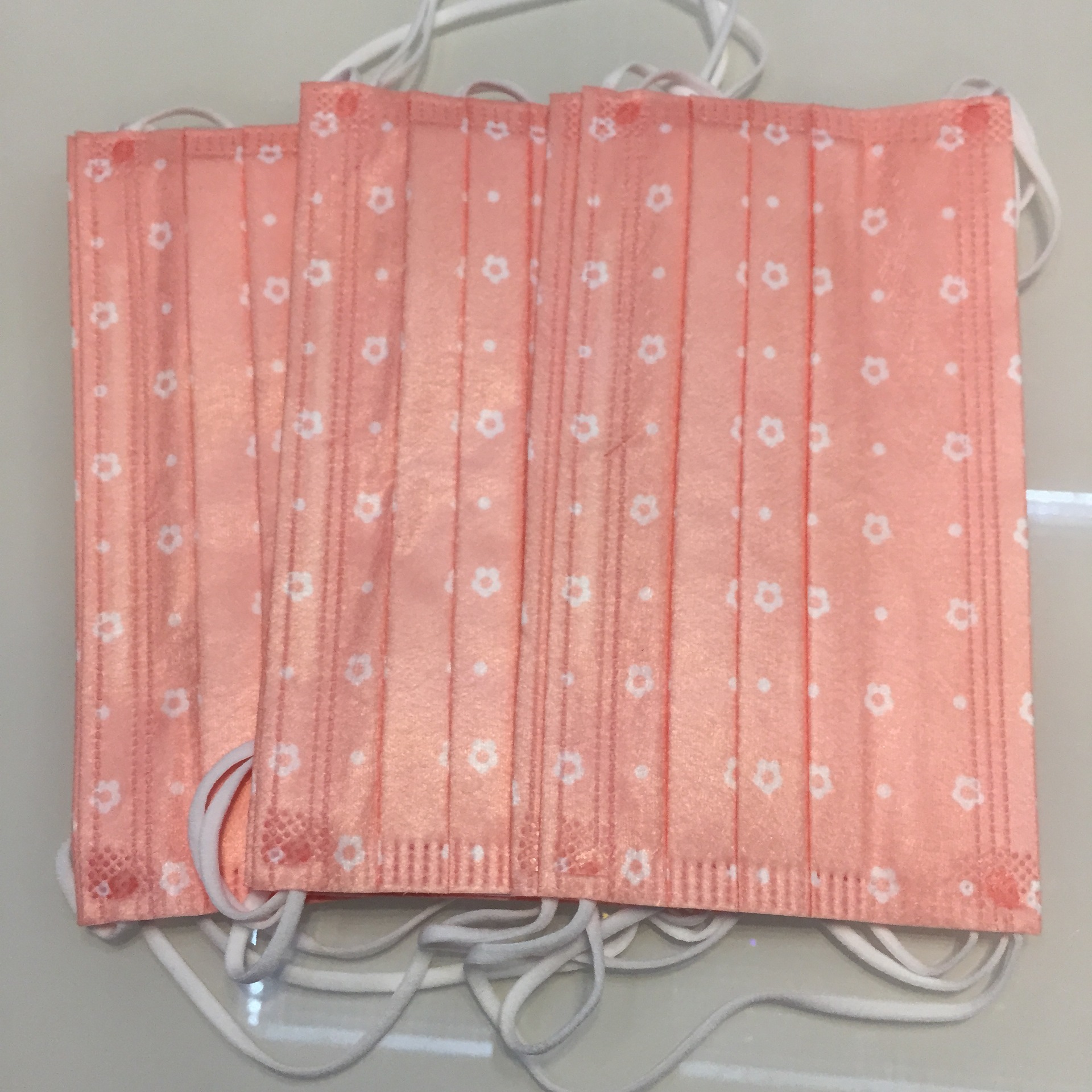 厂家直销三层透气水刺布加厚一次性防尘防护彩色卡通印花口罩