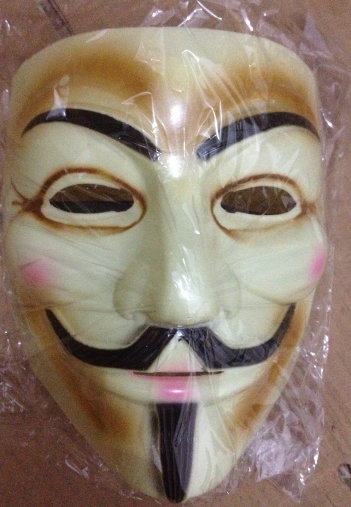 万圣节v字面具全脸面具恐怖仇杀面具带腮红面具