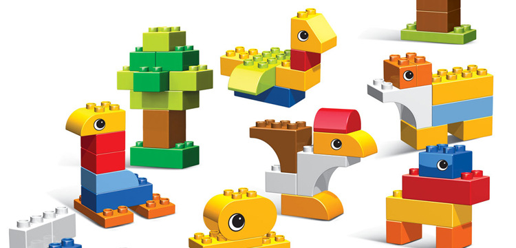 乐正品大颗粒高档积木益智拼插玩具3-6周岁儿童礼物可爱动物60块