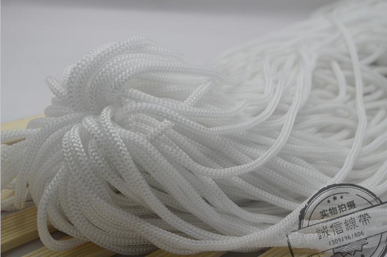 厂家直销彩色丙纶pp绳束口绳尼龙绳工艺4针圆绳240米/捆绳子包邮-智力