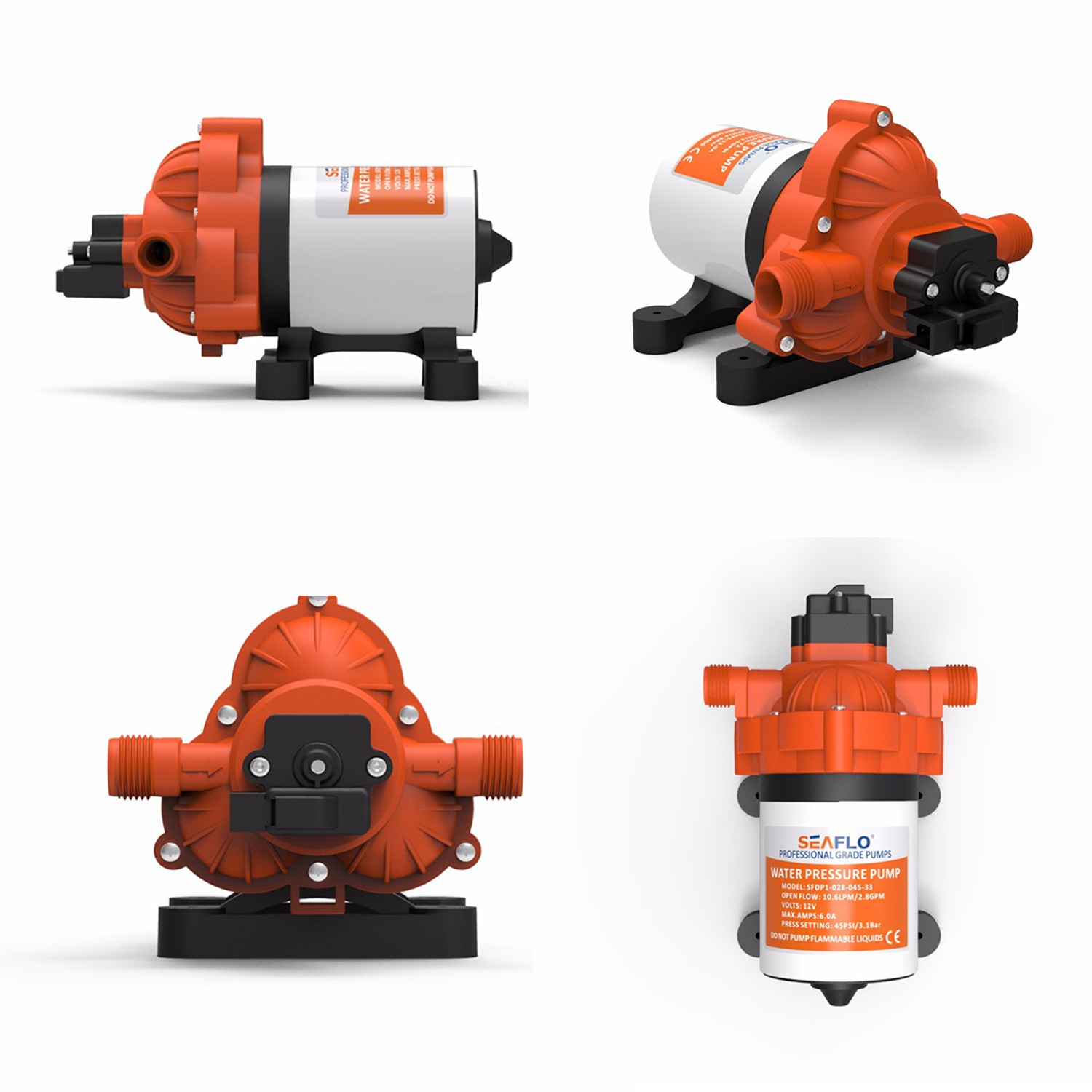 12v24v微型直流隔膜泵房车游艇rv电动液泵直流高压微型水泵