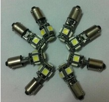 led车灯 5050 BA9S 5SMD 解码仪表灯 汽车阅读灯 牌照灯 led灯泡