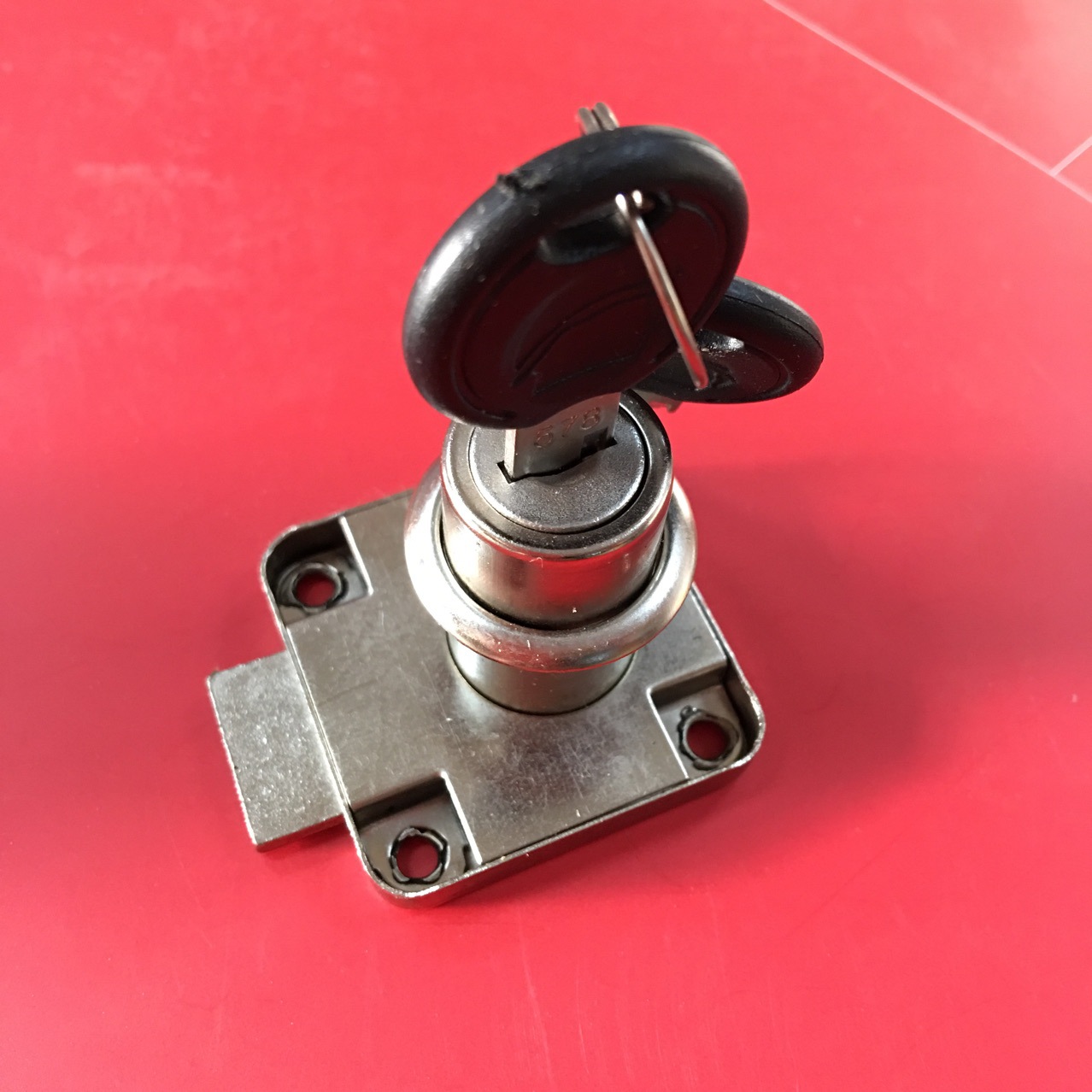 抽屉锁家具衣柜抽屉锁18不自动平舌抽屉家具锁