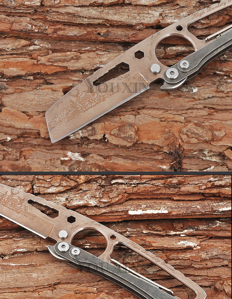 sr-s033e户外多用工具刀多功能救生工具卡刀收藏礼品刀