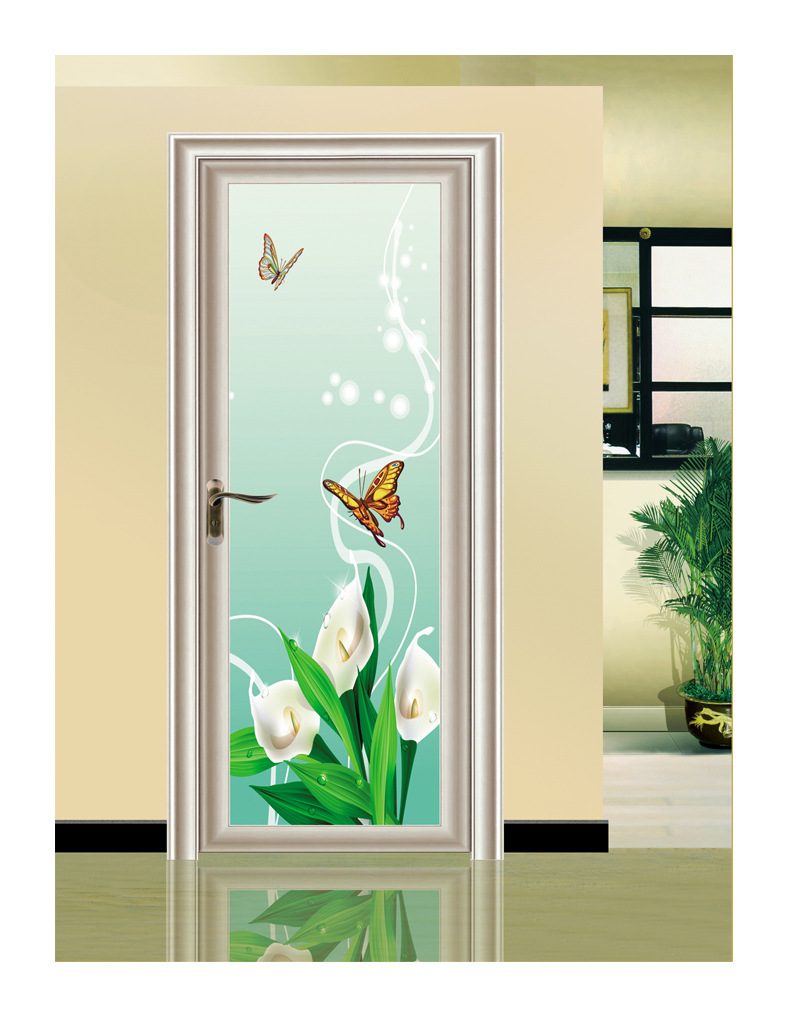 防爆玻璃铝合金卫生间平开门