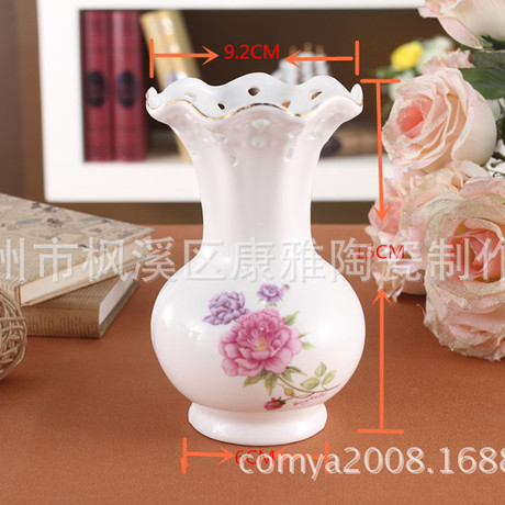 直身花瓶 大肚 鼓形小花瓶 插花 桌上小摆件