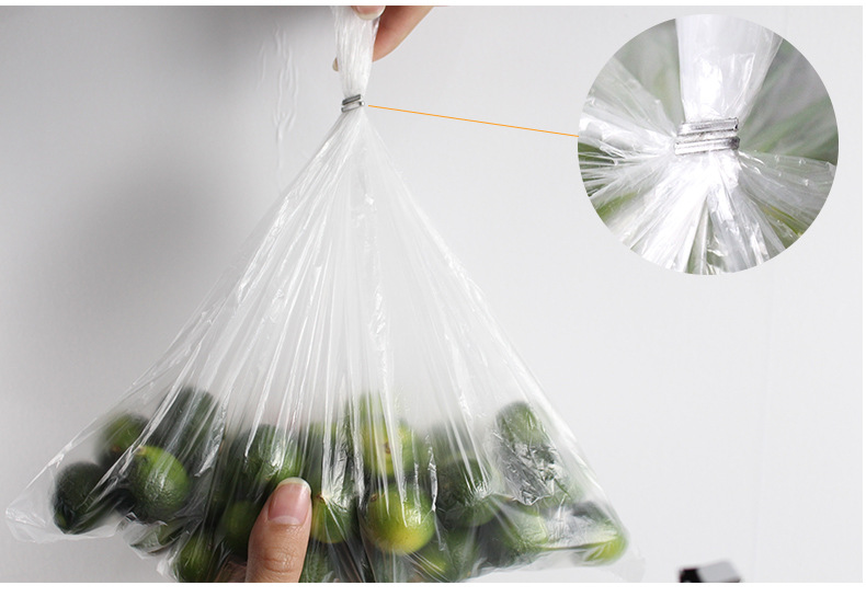 逸飞711铝钉扎口机 超市专用食品塑料袋封口机 蔬菜水果打包机