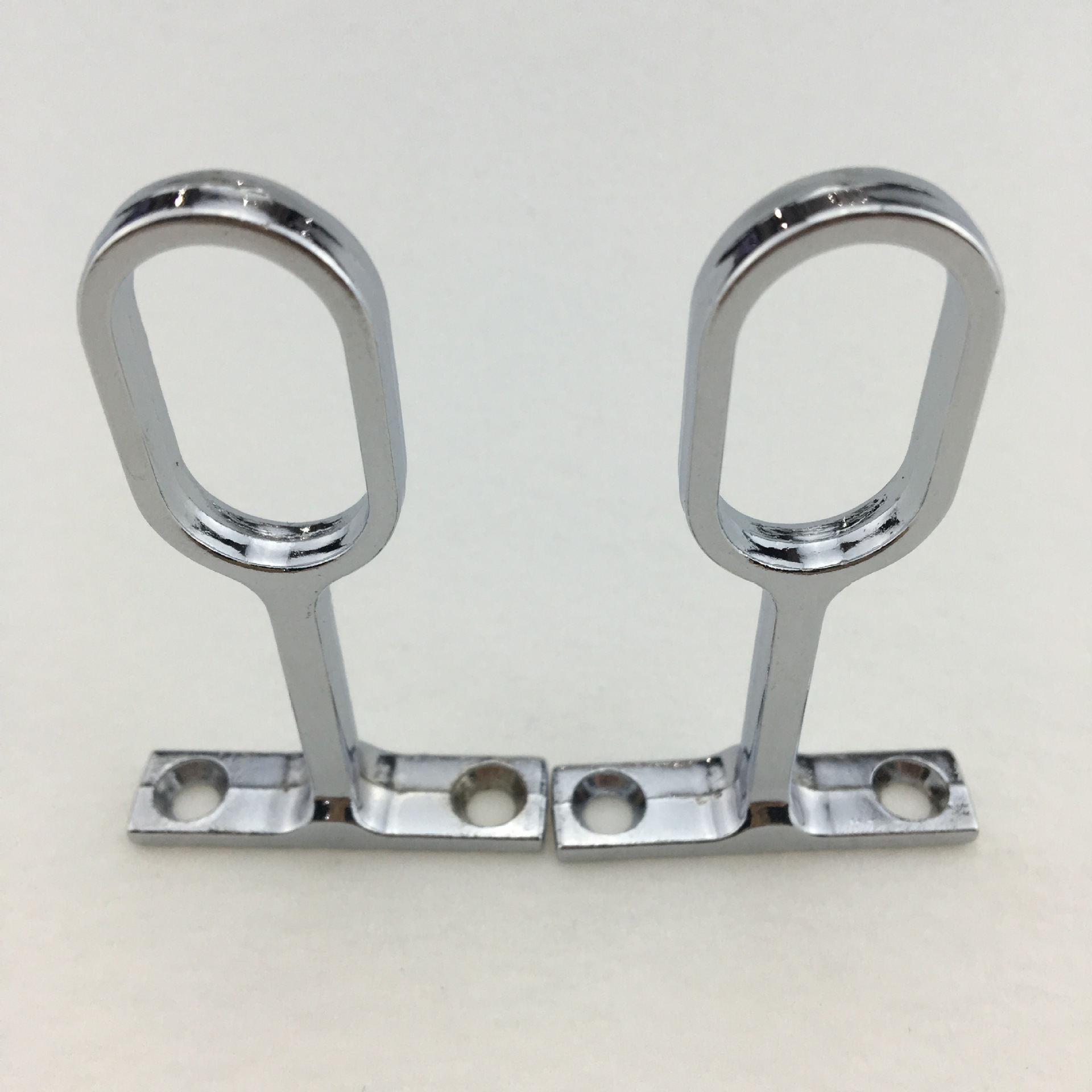 厚款倒吊衣通托 国标锌合金衣管托全通衣管座家具五金配件厚款