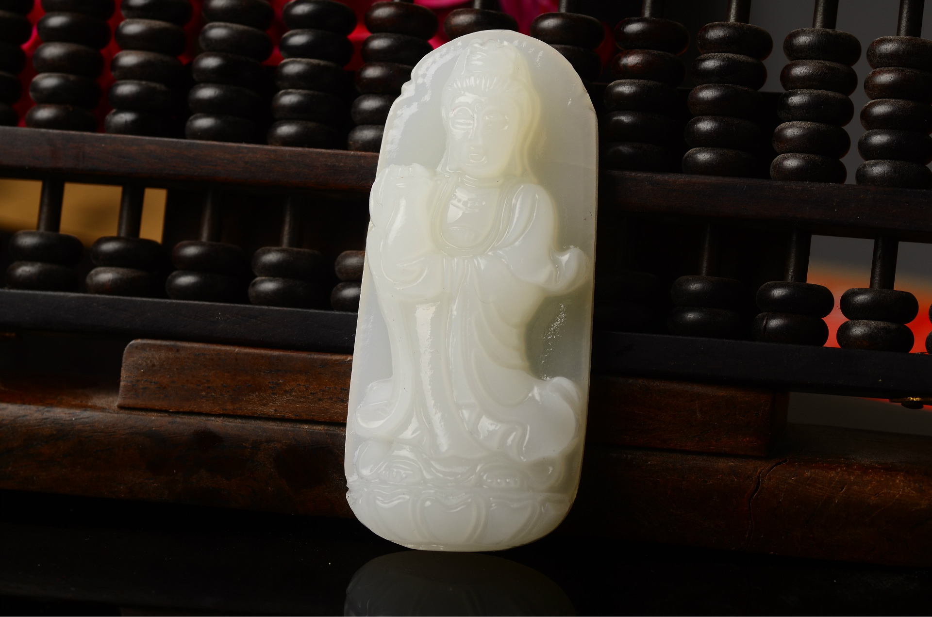 玉石玉器批发 天然a货汉白玉观音吊坠 和田玉阿富汗玉坠 保.