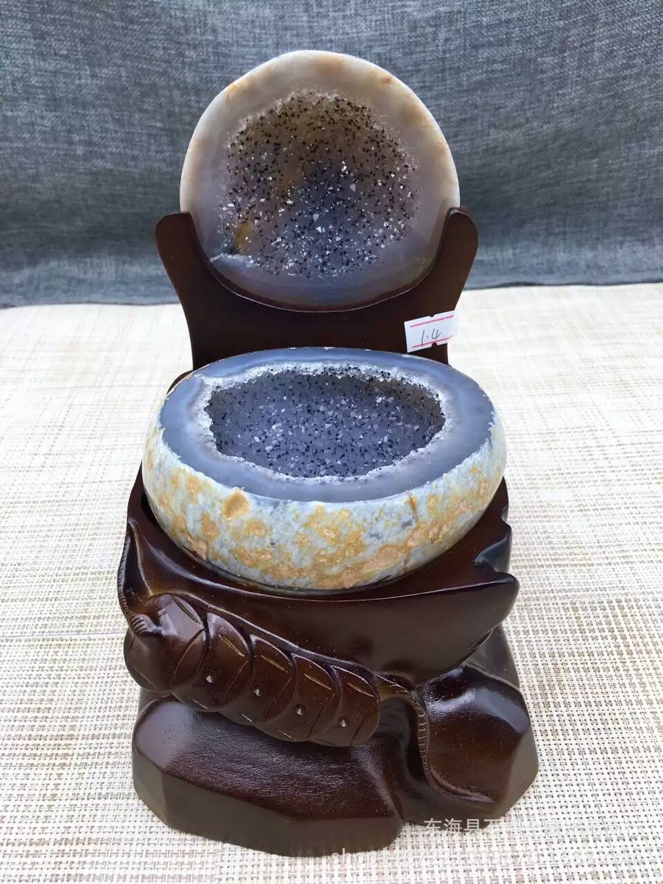 ***紫晶洞 紫晶玛瑙聚宝盆 水晶原石摆件 一物一图