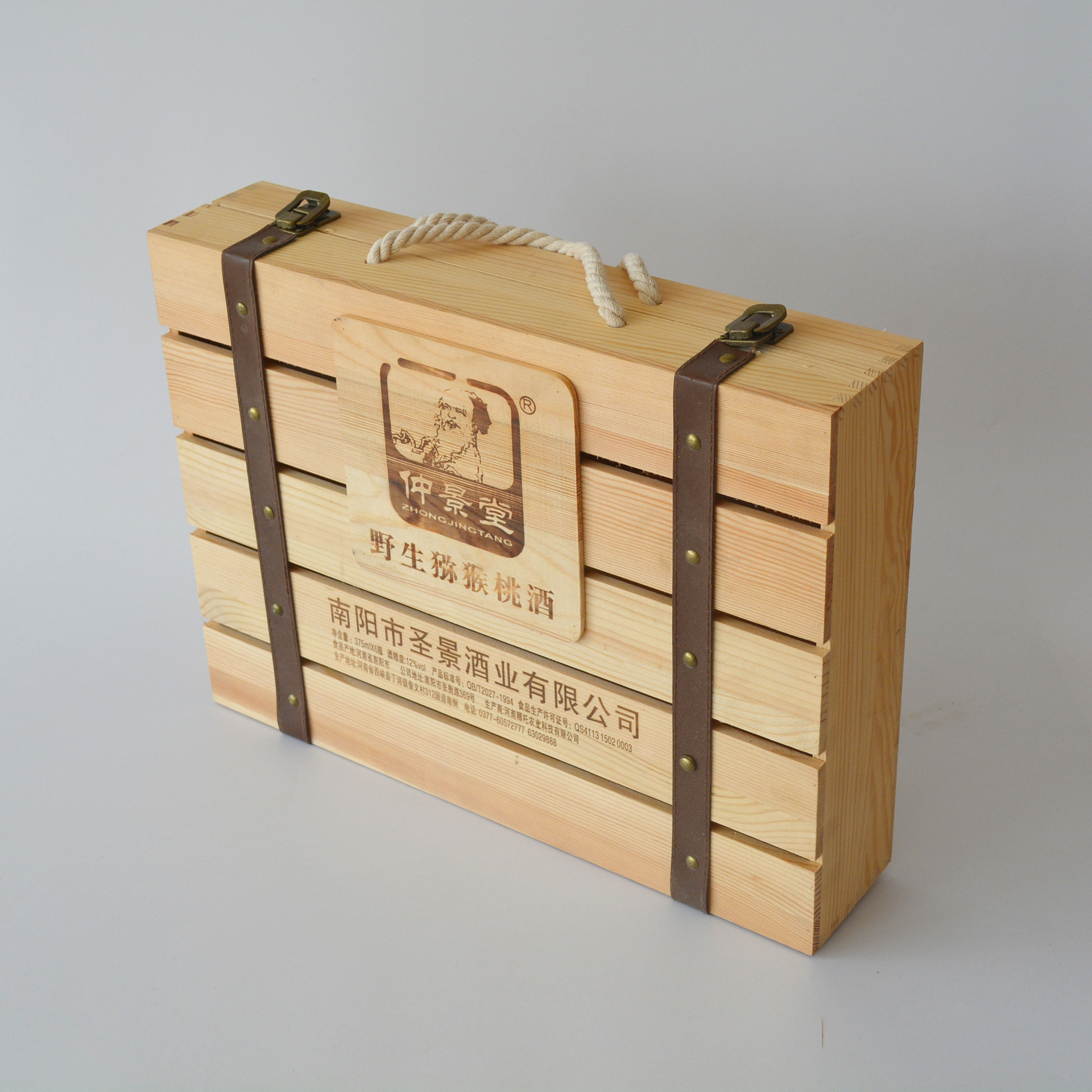 特价六支装红酒盒木盒高档礼盒箱葡萄酒盒子定做制6只红酒包装箱