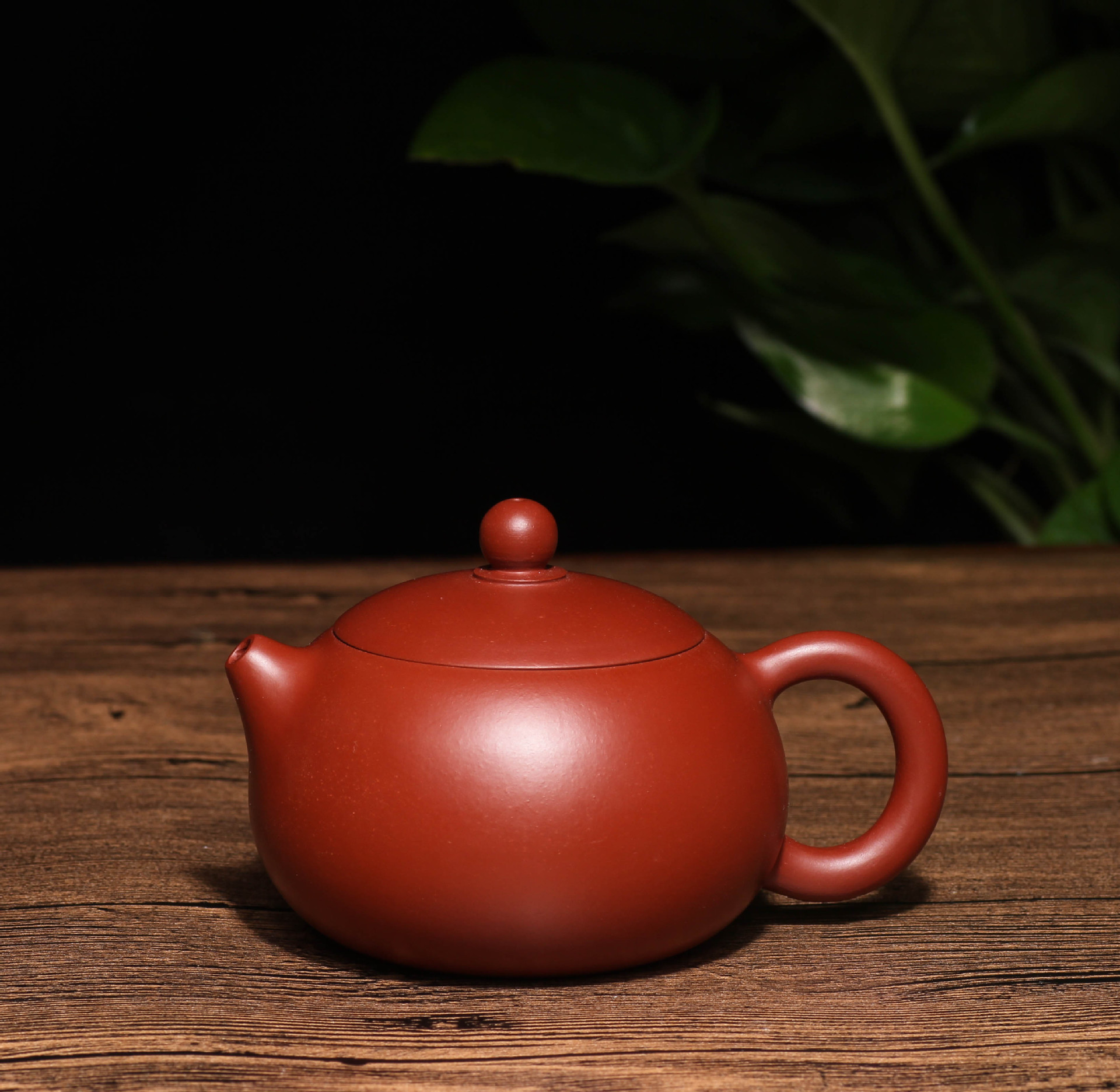 紫砂朱泥壶宜兴厂家全手工原矿朱泥大红袍球孔西施低价