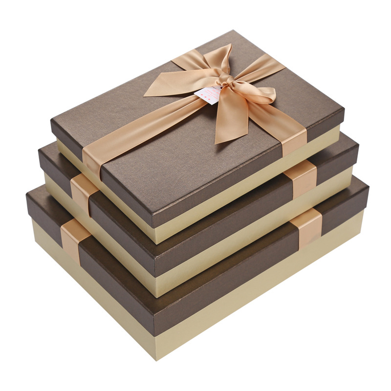 商务长方形礼品盒礼物盒子包装盒回礼盒服装包装盒礼盒纸盒子
